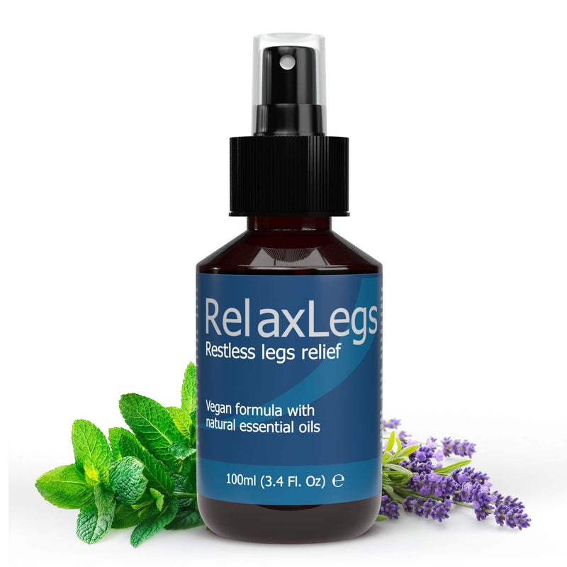 RelaxLegs Restless Legs Relief - Ideal Magnesium Spray for Restless Legs & Cramp Relief for Legs, Effective Muscle Relaxant For Leg Ache Relief, Swollen Legs Relief & Foot Spray for Tired Feet, 100ml - NewNest Australia