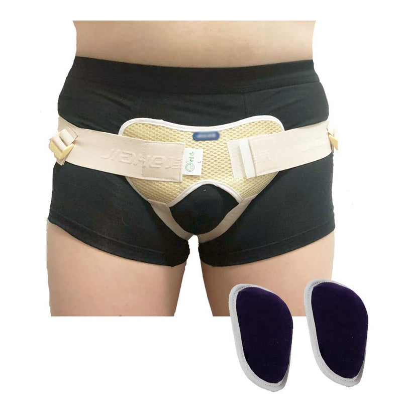 NEPPT Hernia Belts for Men Inguinal Hernia Support Belt Truss Right Left Side Groin Wrap Men Underwear Hernia Belt with Compression Pads Soft Form Hernia Strap for Men Adult 35.5" - NewNest Australia