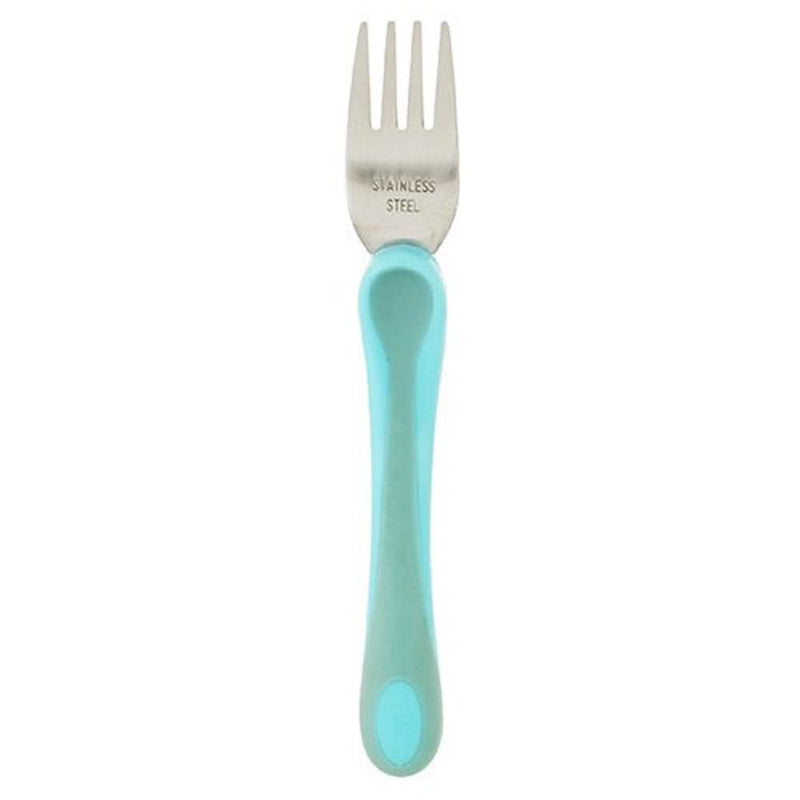 Homecraft Junior Caring Cutlery, Spoon, Ivory Handle, Stainless Steel Eating Utensil for Toddlers & Young Children, Silverware for Weak Grip, Arthritis Aids, Children's Dining Utensil, Aqua - NewNest Australia