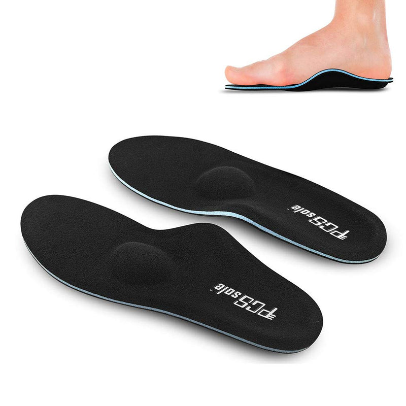 PCSsole High Arch Supports Orthotic Insoles,Shoe Inserts for Flat Feet,Plantar Fasciitis,Feet Pain,Pronation,Heel Pain for Men and Women Men6/Women(5.5-6)25cm Black - NewNest Australia