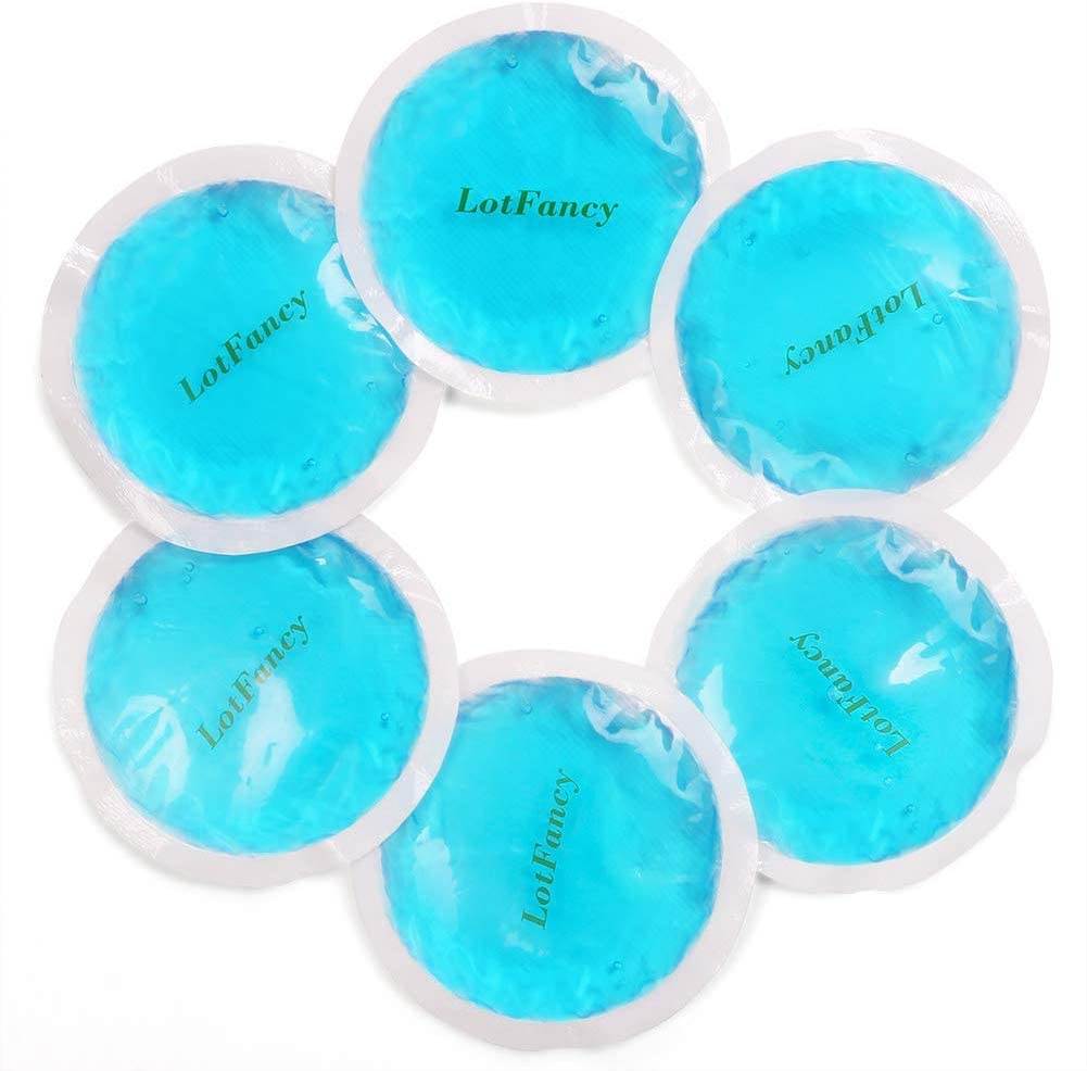 LotFancy Ice Pads 6PCS Reusable Hot Cold Gel Packs for Cold Compress Tired Eyes, Breastfeeding, Wisdom Teeth, Kids Injuries, Sinus Relief, First Aid, Muscle & Joint Pain - NewNest Australia