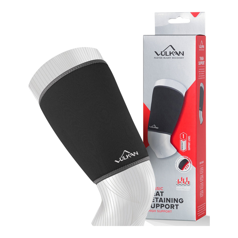 Vulkan Classic Thigh Support, X-Large, Thigh Brace for Muscle Stability, Thigh Compression Sleeve for Hamstring Injuries and Strains, Neoprene Thigh Support for Athletes, Exercises, and Working Out - NewNest Australia