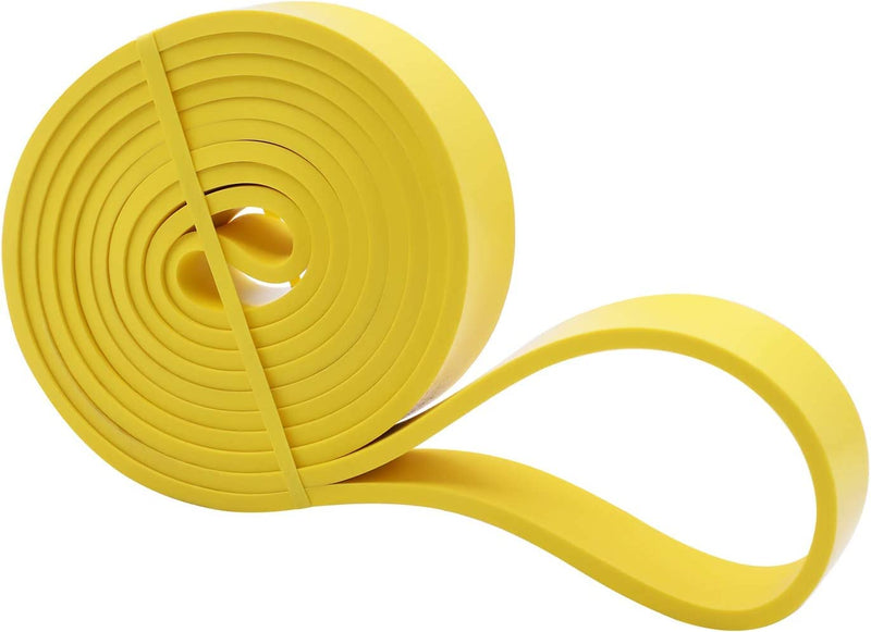 Amazon Brand - Umi - Resistance Bands Exercise Workout Bands for CrossFit Powerlifting Yoga Stretch Mobility Assisted Pull Up Band for Men and Women - SINGLE band or SET #2 Yellow (40-70LB) - NewNest Australia