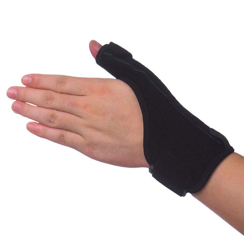 VITTO Reversible Thumb Support - Thumb Splint (Right or Left Hand) - CTS, RSI, Arthritis, Carpal Tunnel Wrist Splint - Thumb Splint with Adjustable Wrist Straps (Max Circumference 25cm) Black S / M - NewNest Australia