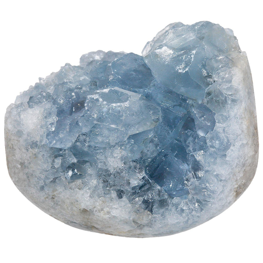 mookaitedecor Natural Celestite Healing Crystal Cluster, Reiki Gemstone Specimen Figurine Home Decor(approx 75-150g), Length 40-65mm / 1.57-2.56” 1pc Celestite(1.5-2.5/ 75-150g) - NewNest Australia