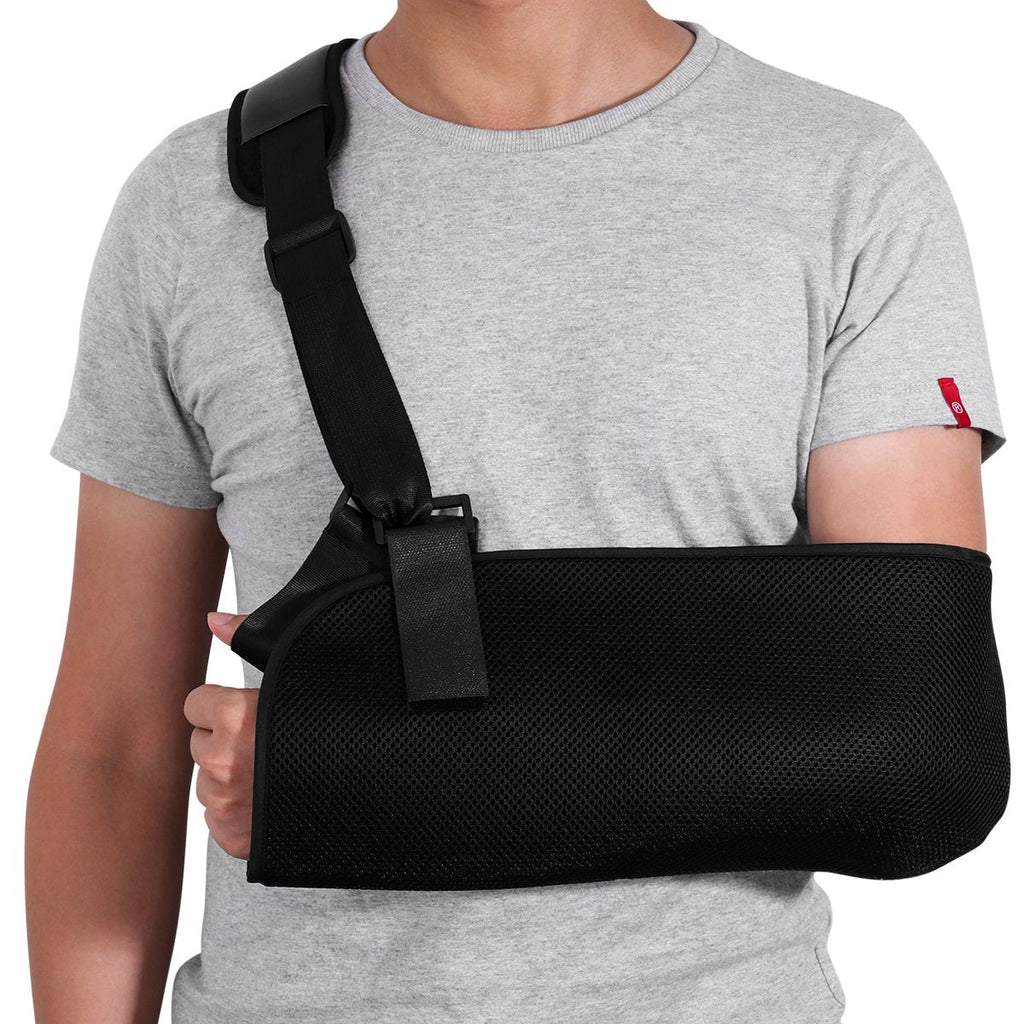 Healifty Arm Sling for Shoulder Injury - Lightweight, Breathable Shoulder Immobilizer for Men & Women - Ergonomic Adjustable Rotator Cuff Sling for Broken, Dislocated, Fracture & Strain Black - NewNest Australia