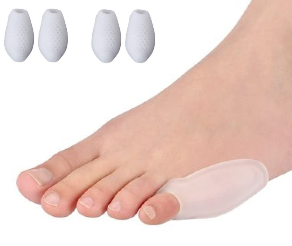 Pedimend™ Tailors Bunion Relief Gel Pads - 4 Pieces | Small Toe Gel Separators | Pinky Toe Straightener Protector | Little Toe Guard Support | Bunionette Protector Guard Sleeve | Finger Stretcher - NewNest Australia