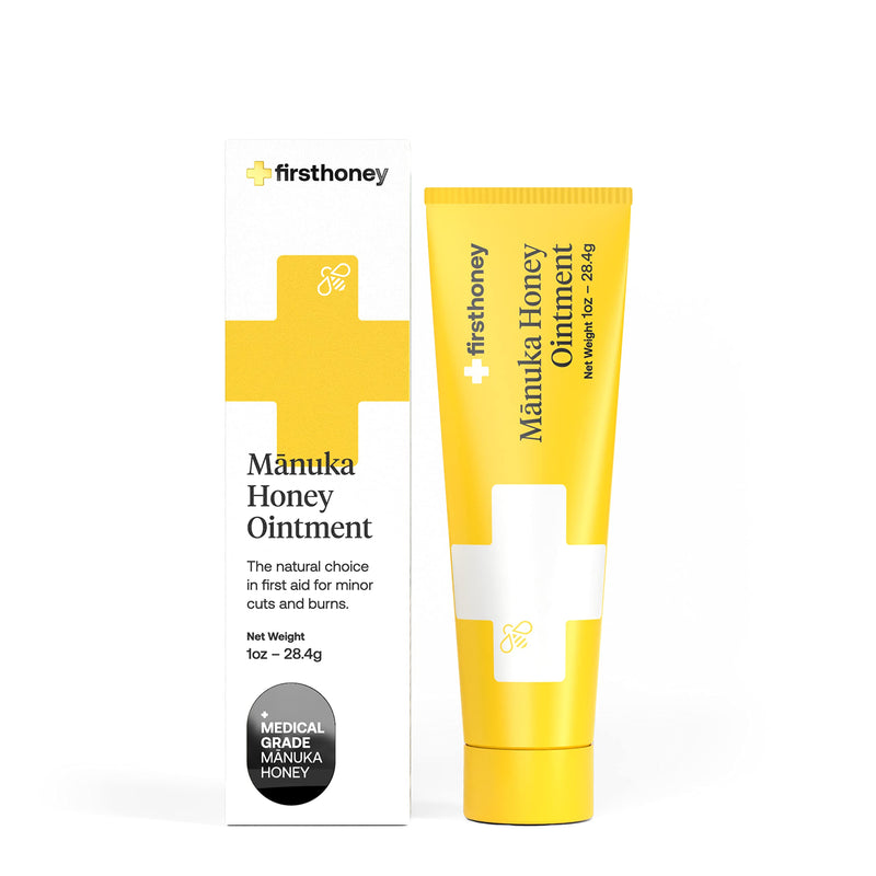 FIRST HONEY Sterile Manuka Honey Ointment |100% Medical Grade Manuka Honey for Minor Burns, Wounds, and Cuts | Chemical-Free and Drug-Free|1 Ounce (Pack of 1) - NewNest Australia