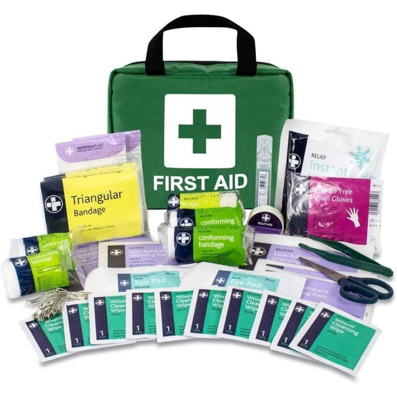 LEWIS-PLAST Premium First Aid Kit For Home Car Holiday And Workplace - Includes Bandages, Eye Pods, Ice Packs And Essentials For Everyday Situations, 90 Count (Pack of 1) 90 Pcs - NewNest Australia