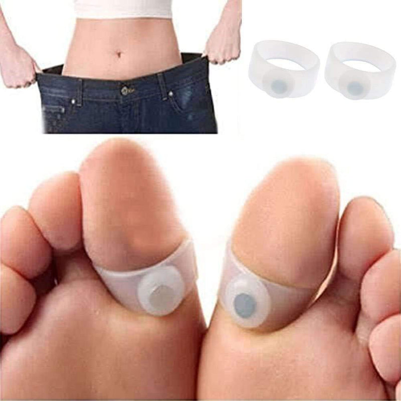 Pedimend Slimming Silicone Toe Ring Fat Weight Loss Health - 4 Pieces | Provides Foot Massage | Helps Lose Weight | Reduces Fat on Body | Increases Metabolism | Keeps Slim | for Men & Women - NewNest Australia