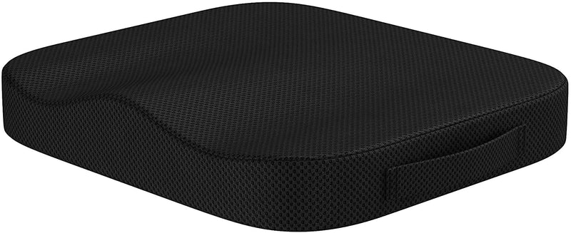 life hall Portable Seat Cushion Orthopedic Memory Foam Coccyx Lower Seat Cushion for Office Car Seats Back Pain Relief Cushion Great Office Chair Cushion (Black) Black - NewNest Australia