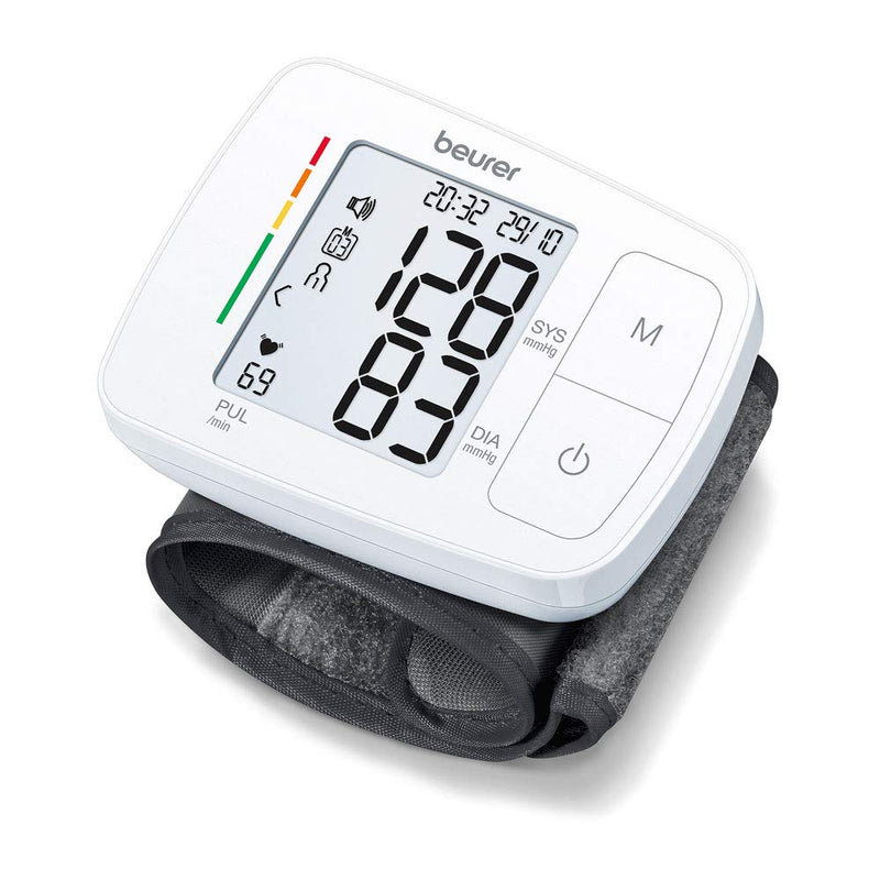 Beurer BC21 Wrist Blood Pressure Monitor with Voice output, Arrhythmia Detection, Fully automatic blood pressure & pulse measurement, Colour-coded WHO risk indicator, Certified medical device - NewNest Australia