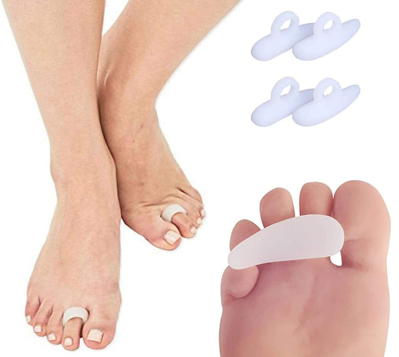 PEDIMEND Silicone Gel Single Loop Hammer Toe Straightener (2PAIR - 4PCS) | Hammered, Claw Curling, Mallet or Hammertoes | Improves Balance & Foot Strength | Unisex | Foot Care - NewNest Australia