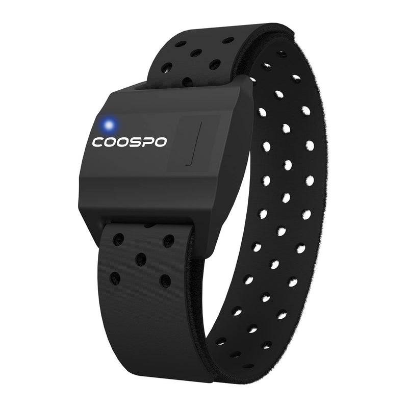 COOSPO Heart Rate Monitors Armband Optical Heart Rate Sensor Bluetooth 4.0 ANT+ Compatible with iFit Polar Strava Wahoo Garmin Peloton 706-UK - NewNest Australia