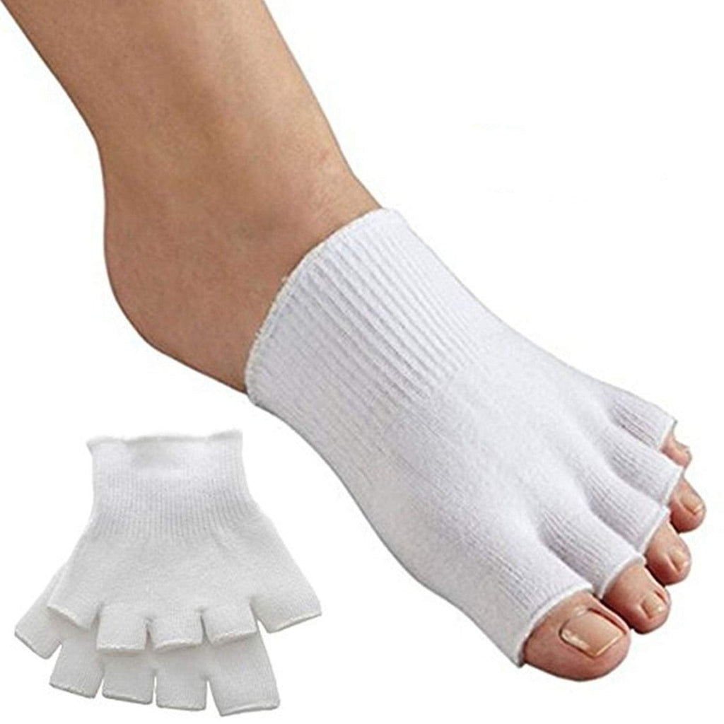 Pedimend Gel-Lined Compression Toe Separating Socks (1PAIR - 2PCS) | Toe Alignment Socks | Toe Separator Socks Relieves Ball of Foot Pain, Corns, Metatarsalgia, Overlapping Toes & Pinched Toes - NewNest Australia