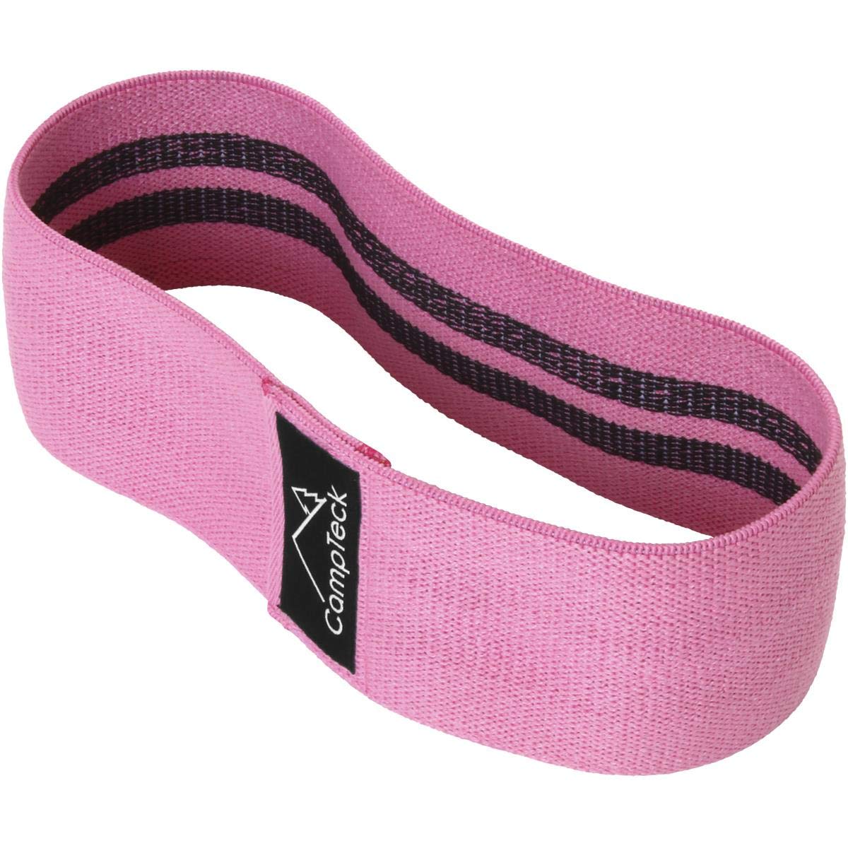 CampTeck Polyester Latex Hip Band Elasticated Glute Resistance Bands Non slip Squat Band Activate hip thigh muscles Gym Yoga and Pilates Sport Warm Ups Pink M 76cm x 8cm NewNest