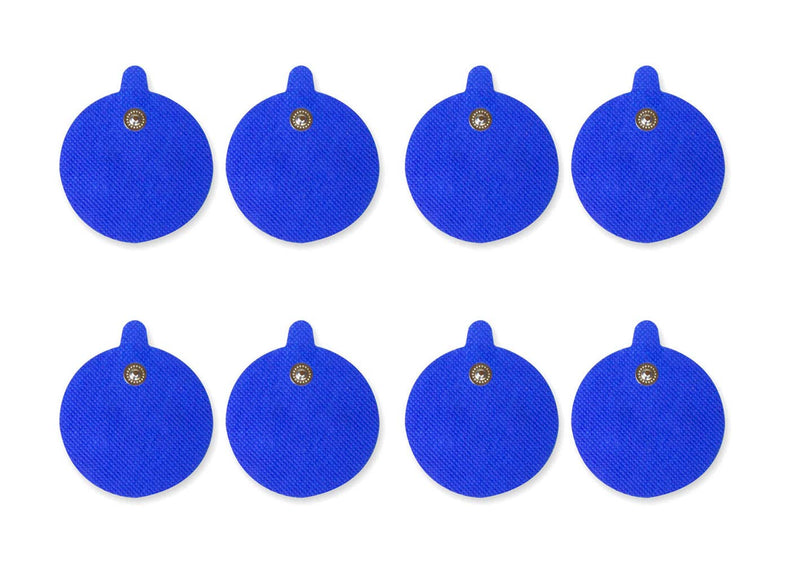 Med-Fit TENS Electrodes - Premium Quality 60mm Round Stud Replacement Electrode Pads for TENS Machines and Muscle stimulators – Pack of 8 TENS Unit Pads in Total CE Approved - NewNest Australia