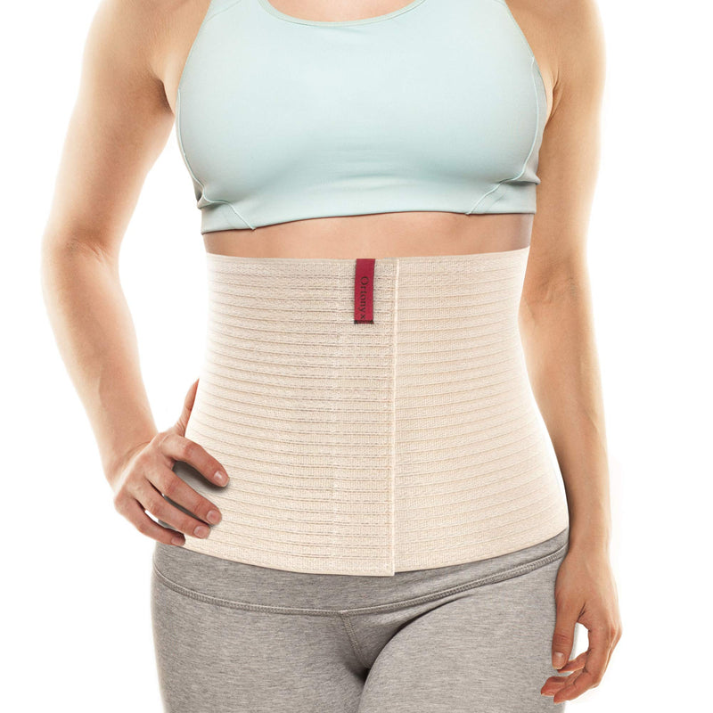 ORTONYX 10.25" Abdominal Binder for Men and Women/Postpartum Post-Operative Post-Surgery Wrap/Abdomen Navel Umbilical Hernia Support Belt / 524010 Beige L/XXL L/XXL (35"-52") - NewNest Australia