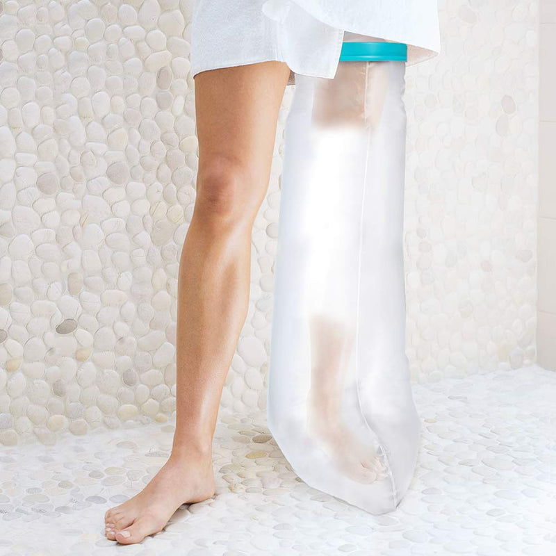 Full Leg Cast Cover for Shower, Waterproof Shower Bandage and Cast Protector for Broken Surgery Leg, Wound and Burns to Keep the Leg Foot Ankle Dry -Adult Full Leg Size(41Inches) - NewNest Australia