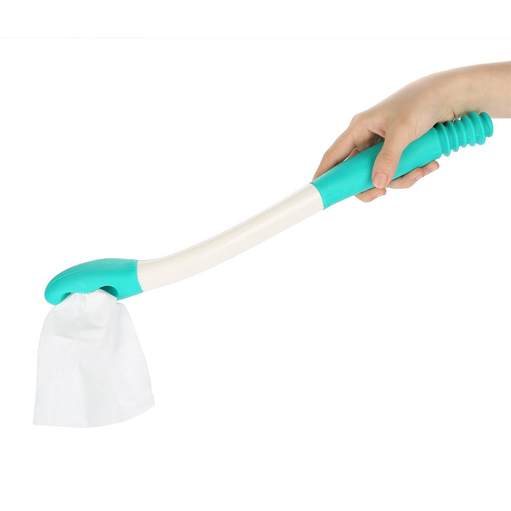 Bottom Bum Wiper, Long Handle Reach Comfort Bottom Wiper Holder Toilet Paper Tissue Grip Self Wipe Aid Helper for Self-Wipe Hygiene More Easy - NewNest Australia