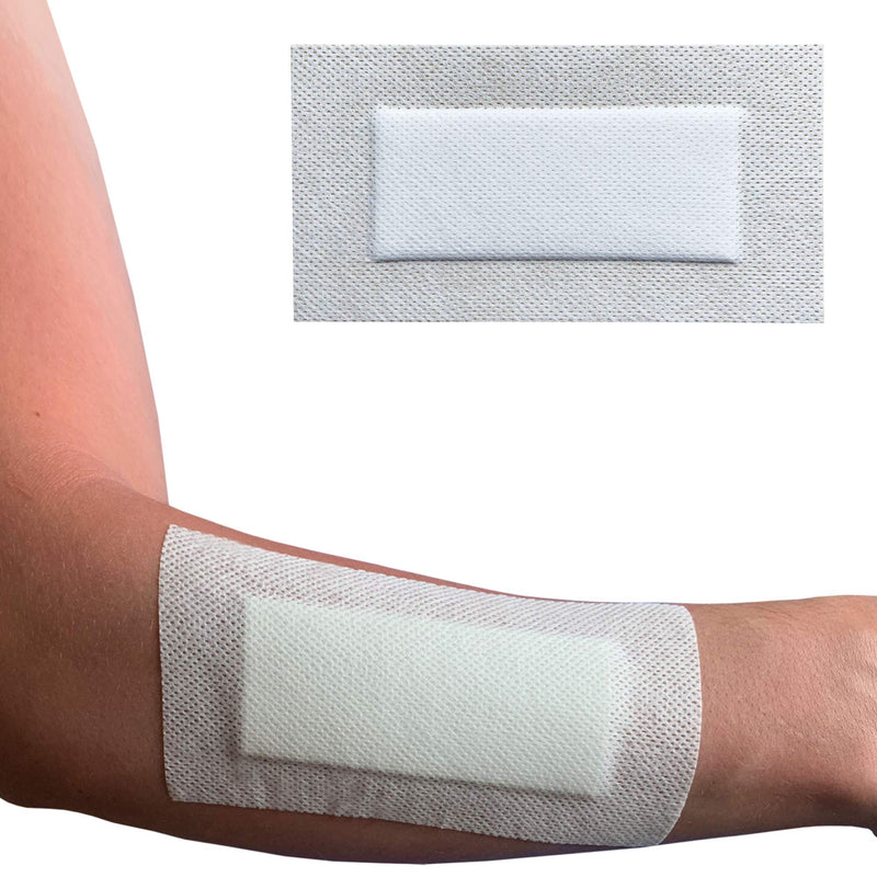 Pack of 10 Cutiderm Adhesive Sterile Wound Dressings - Suitable for cuts and grazes, Diabetic Leg ulcers, venous Leg ulcers, Small Pressure sores (80mm x 150mm) - NewNest Australia