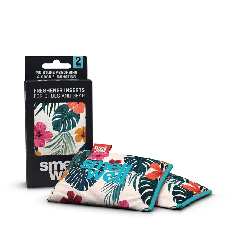 SmellWell Odour Eliminating Air Purifying Bags (2 Pack | 100g) Activated Bamboo Charcoal Air Freshener for use from Gym to Car to Home (Hawaii Floral, Original) - NewNest Australia