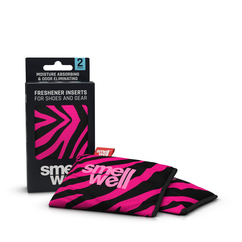 SmellWell Odour Eliminating Air Purifying Bags (2 Pack | 100g) Activated Bamboo Charcoal Air Freshener for use from Gym to Car to Home (Pink Zebra, Original) Pink Zebra 100 g (Pack of 2) - NewNest Australia