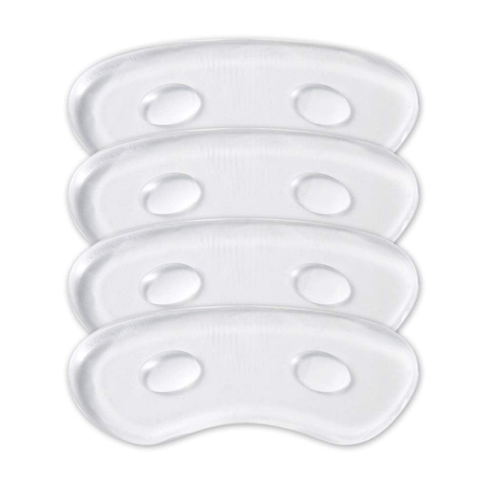 4Pairs 10cm/4inch Transparent Gel Self-Adhesive Anti-friction Arc-shaped Pads Reusable High Heel Stick-on Shoe Cushions Stickers Footwear Inserts Liners for Heel Protection - NewNest Australia