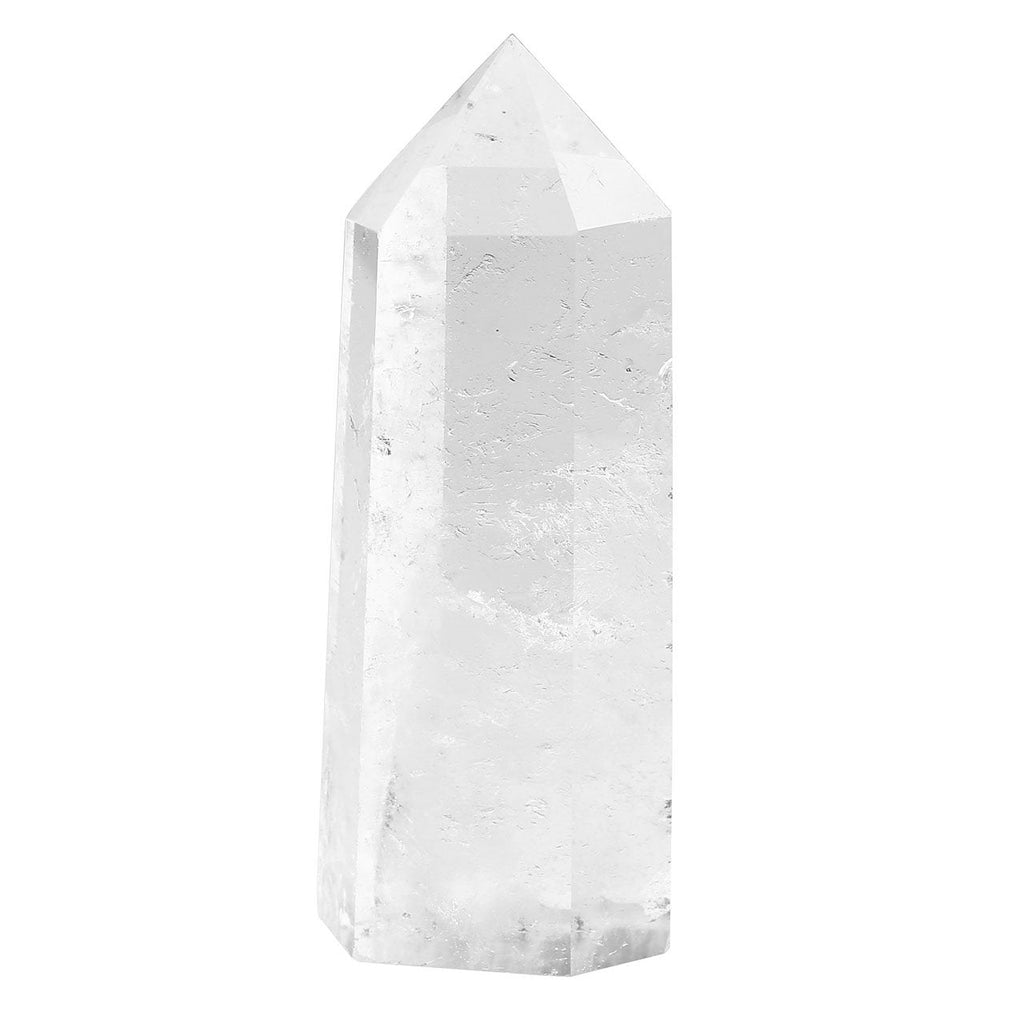 JOVIVI 55-65mm Natural Clear Quartz Crystal Point Healing Stone Wand Pointed & Faceted Prism Bar for Reiki Chakra Meditation Therapy,with Gift Box - NewNest Australia