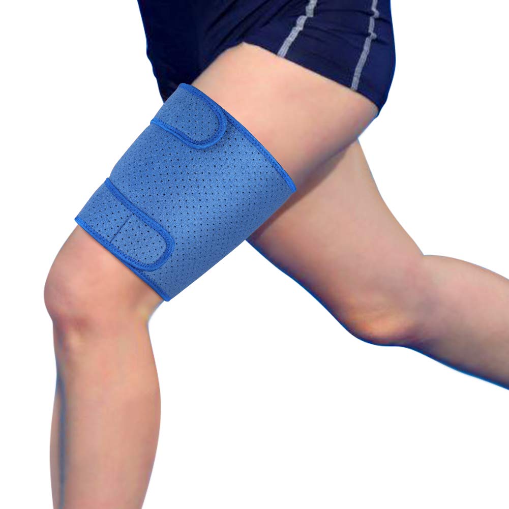 Yosoo Breathable Thigh Support, Neoprene Thigh Compression Support Sleeve Wrap for Pulled Hamstring, Sprains, Strains, Swelling, Tendon, Torn Muscle, Sports Injury, Recovery and Rehabilitation - NewNest Australia