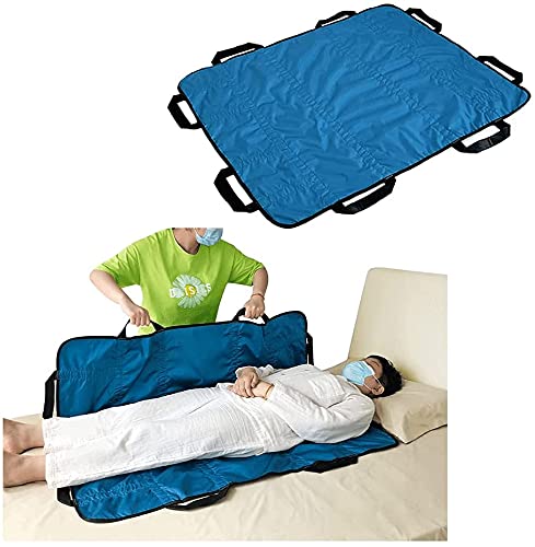 Positioning Pad Draw Sheet Patient Transfer Board Lift Sheet Slide Protective Hospital Bed Mat with Handles for Incontinence, Bariatric, Elderly - Reusable & Washable (48" X 40") - NewNest Australia