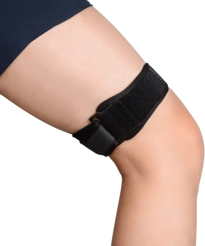 supregear IT Band Strap, Adjustable Iliotibial, Knee, Thigh, Hip & ITB Syndrome Compression Wrap Support, Breathable Patellar Tendonitis and Osgood Schlatters Stabilizer Brace for Men and Women Black - NewNest Australia