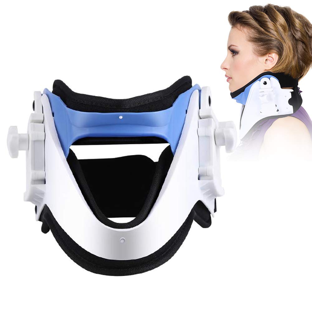 Neck Support, Cervical Traction Brace Neck Protection Device with Adjustable Cervical Height Soft and Comfortable Pain Relief for Neck, Perfect Present for Family Friends and Yourself - NewNest Australia