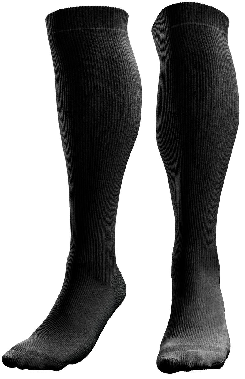aZengear Compression Socks (20-30 mmHg / Class 2) Anti DVT Air Flight Travel Stockings, Swollen Restless Legs, Varicose Veins, Running, Shin Splints Calf Pressure Support, Pregnancy, Sports S/M Black - NewNest Australia