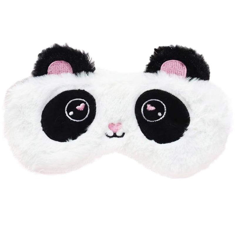 Ulife Mall Cute Panda Sleeping Mask Soft Fluffy Plush Blindfold Funny Novelty Sleep Mask Eye Cover Eyeshade for Girls Boys Women Men Kids Night Nap Travel Meditation - Panda A Panda - NewNest Australia
