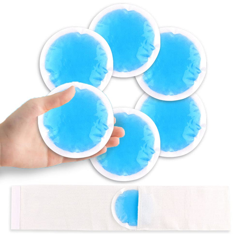 NEWGO Ice Packs for Injuries Reusable, Hot Cold Therapy Small Gel Ice Pack for Eyes After Surgery, Wisdom Teeth, Migraine, Headaches, Bruises, Bumps, Swelling (6PCS) Blue 6PCS - NewNest Australia