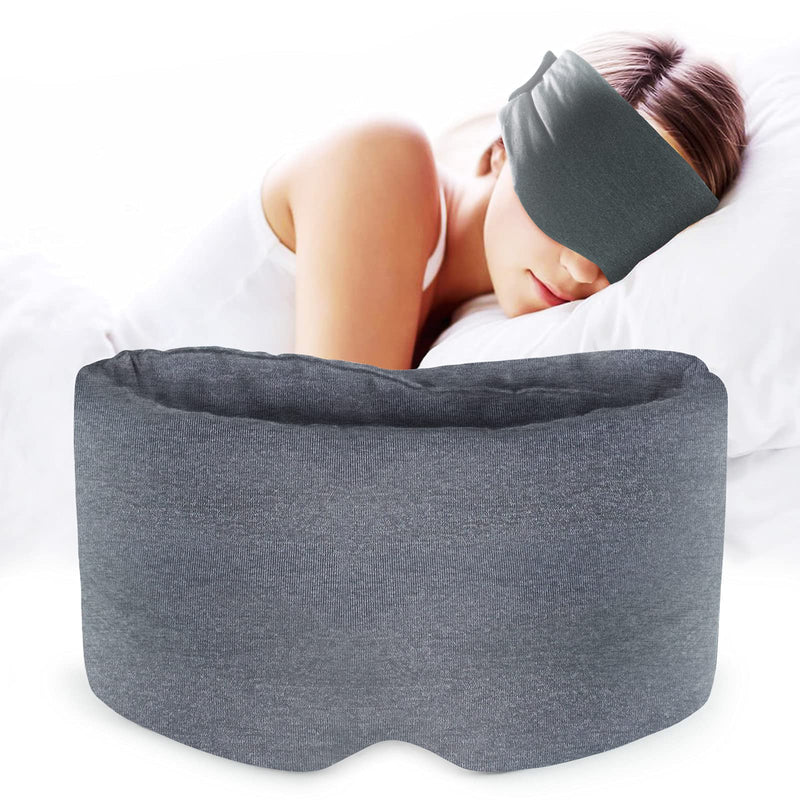 Sysrion Sleep Mask - Ultra Soft Comfortable Sleeping Mask for for Home Sleep Travel Shift Work, Nose Pad Designed Light Blocking Eye Blinder, Fully Adjustable Strap and Skin Friendly - NewNest Australia