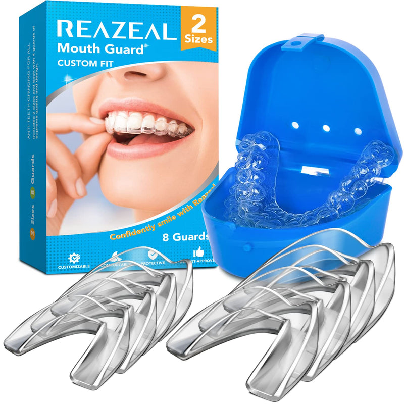 Mouth Guard for Grinding Teeth and Clenching Anti Grinding Teeth Custom Moldable Dental Night Guard Dental Night Guards to Prevent Bruxism - 8 Pack - NewNest Australia