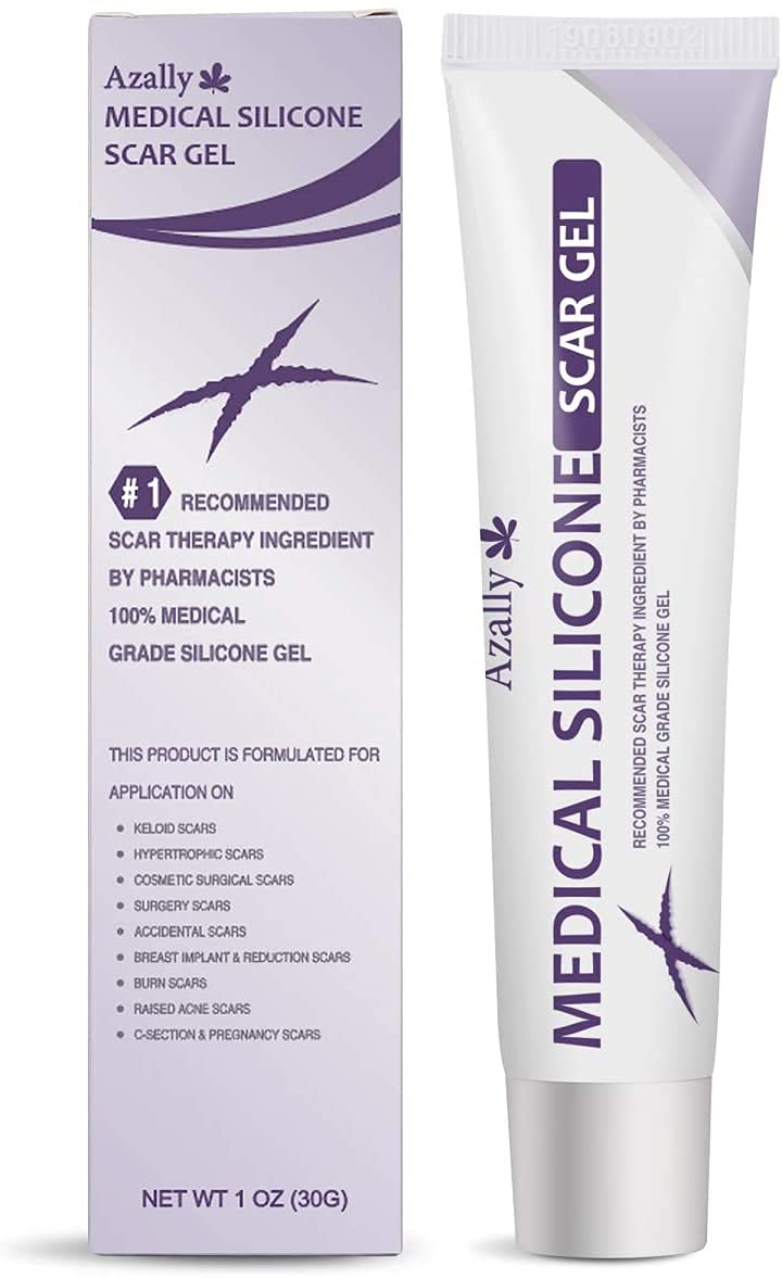 AZALLY Advanced Scar Gel - Scar Diminishing Serum - Reduces The Appearance of Old & New Scars - Best Scar Treatment for Repair Scars from Burns Cuts Acne Spots Stretch Marks - NewNest Australia