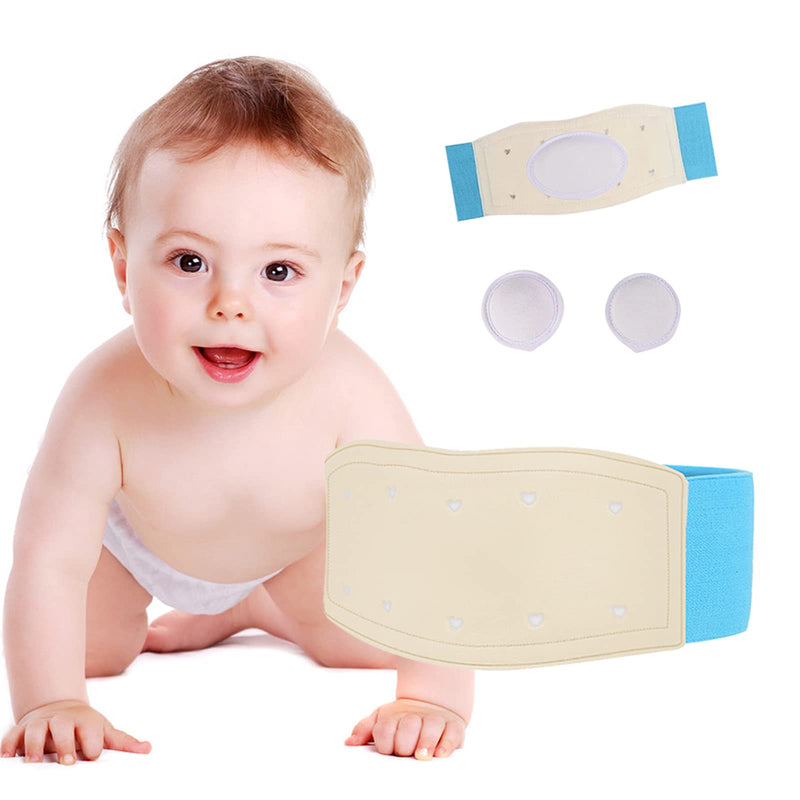 Umbilical Hernia Belt for Babies, Medical Child Belly Band Infant Abdominal Binder, Newborn Baby Hernia Support Truss Kids Navel Belly Button Band - Supplies Adjustable Wrap Blue - NewNest Australia