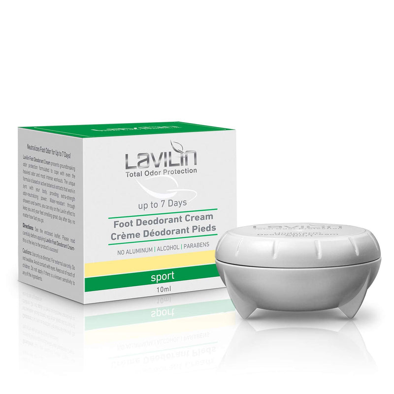 LAVILIN Sports Foot Deodorant Cream For Athletes - Neutralizes Foot Odor for Up to 7 Days | The Different Way to Prevent Embarrassing Smells – Aluminum, Alcohol, Paraben Free | Cruelty-Free - NewNest Australia