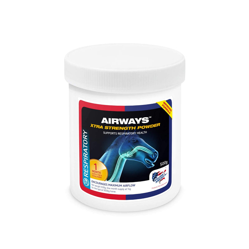 Equine America Airways Xtra Strength | Premium Ready To Use Horse & Pony Supplement | For Respiratory Support | 500g - PawsPlanet Australia
