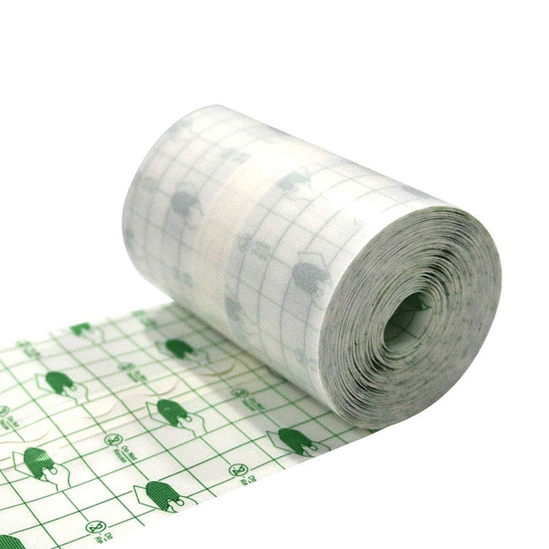 wordmouk Waterproof Transparent Film Roll Adhesive Tape Medical Wound Dressing Fixer Plaster Stretch Fixation Tape Tattoo Aftercare Bandage Anti-Allergic self-Paste (10cmX10m) - NewNest Australia