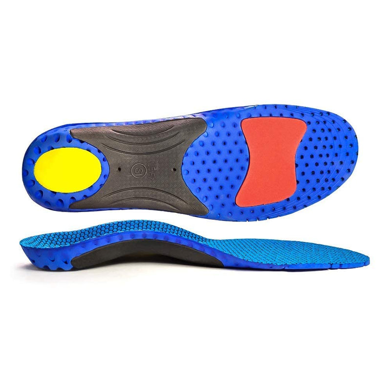 Orthotic Insoles Full Length with Arch Supports Orthotic Inserts for Flat Feet, Shoe Insoles for Plantar Fasciitis, Feet Pain, Comfort Lightweight Insoles 10/13.5 UK Blue - NewNest Australia