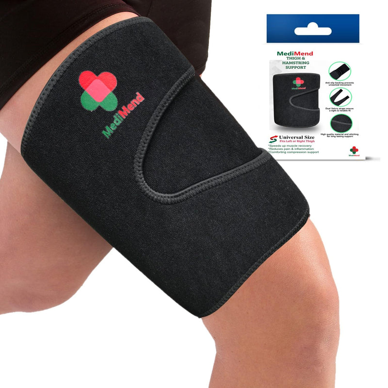 Adjustable Thigh Support, Large, Hamstring & Quad Pain Relief, Men & Women - Sports & Medical Support - Pulled Muscle Compression Sleeve for Sprains & Strains - NewNest Australia