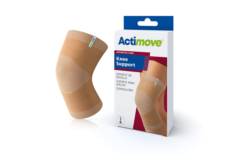 Actimove Arthritis Care Knee Support with Heat-retaining Fabric for Men and Women – Drug-free Pain Management for Arthritis, Increases Blood Circulation – Left/Right Wear – Beige, XXLarge - NewNest Australia
