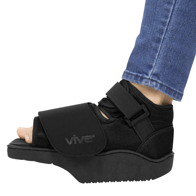 Vive Offloading Post-Op Shoe - Forefront Wedge Boot for Broken Toe Injury - Non Weight Bearing Medical Recovery for Foot Surgery (Medium) Medium - NewNest Australia