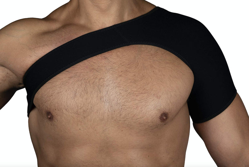 PRO 11 WELLBEING Adjustable Neoprene Shoulder Support for Left and Right Shoulder for Frozen Shoulder, Sprains, Dislocated Shoulder and Other Shoulder Injuries (Large) Large - NewNest Australia
