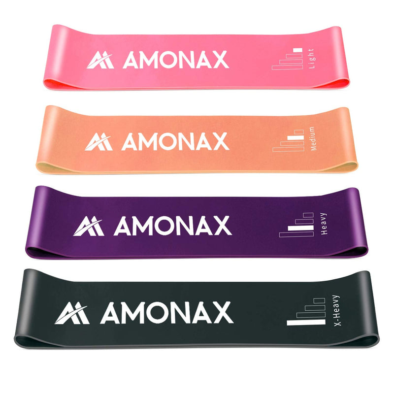Amonax Resistance Bands Set for Women and Men, Exercise Fitness Home Gym Bands for Legs and Glutes and Arms. Yoga, Pilates Resistant Band Mini Loop Bands, Therapy Stretch Band - NewNest Australia