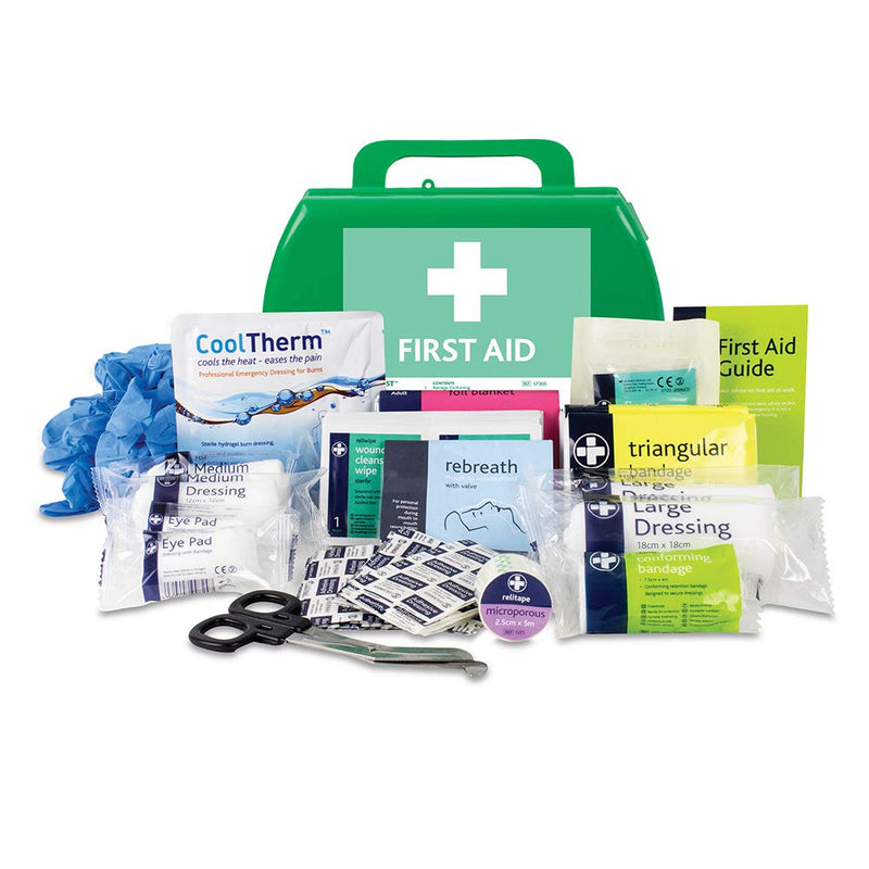 Lewis-Plast Small Premium BS8599-1 Compliant (Low Risk High Risk) First Aid Kit - These Kits Reflect the Changes in Both Workplace Practice and Risks - First Aid Kit For Injuries Single - NewNest Australia